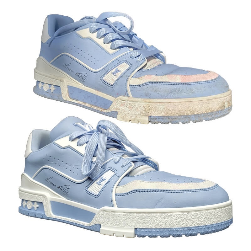 Before and After Shoe cleaning