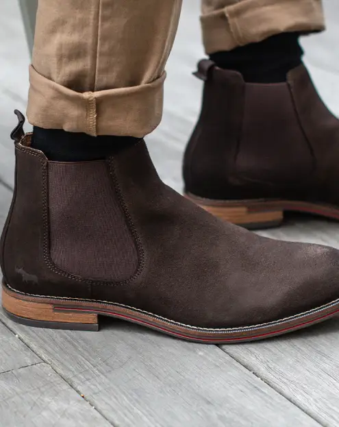 Suede boot