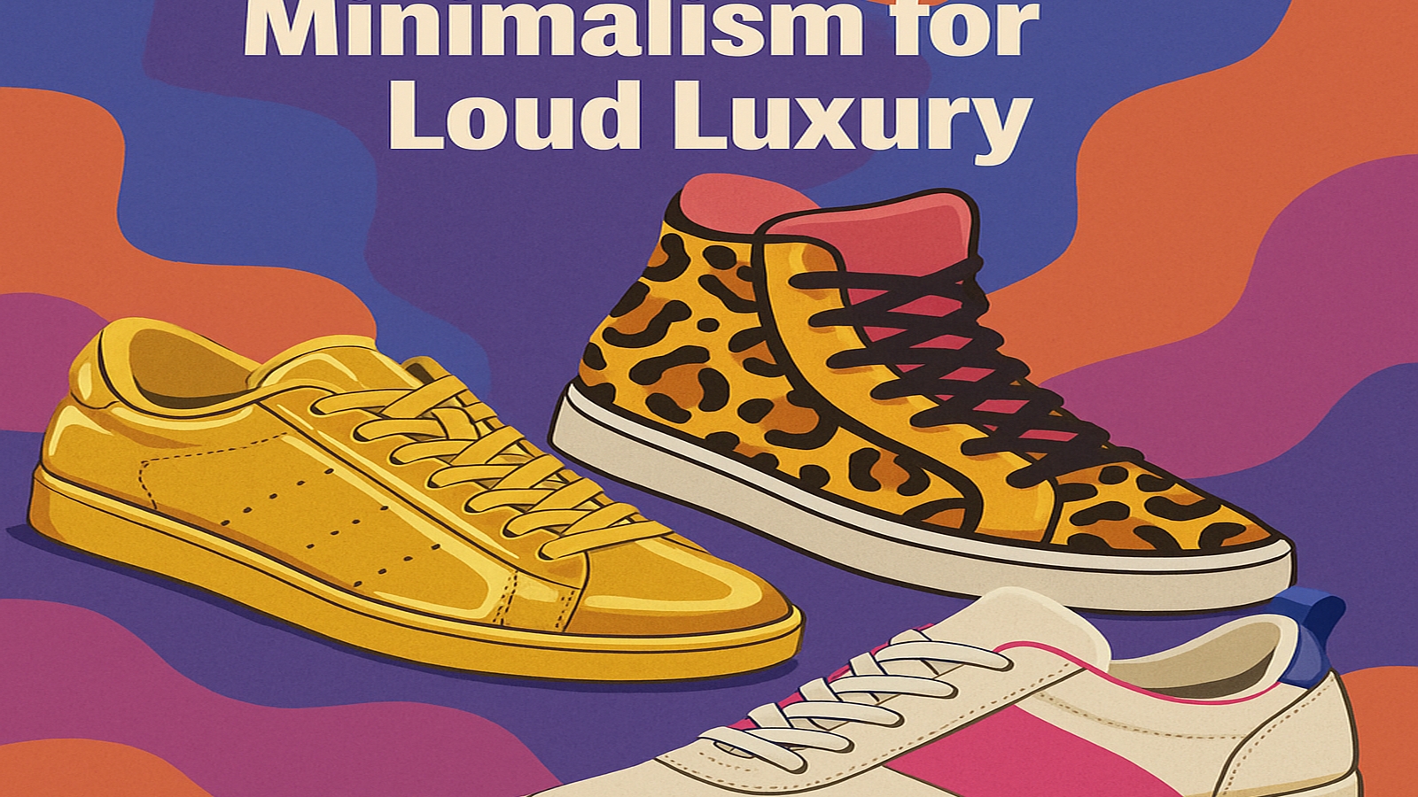 Minimalism is out! Loud Luxury is in for 2025 Sneaker Trends.